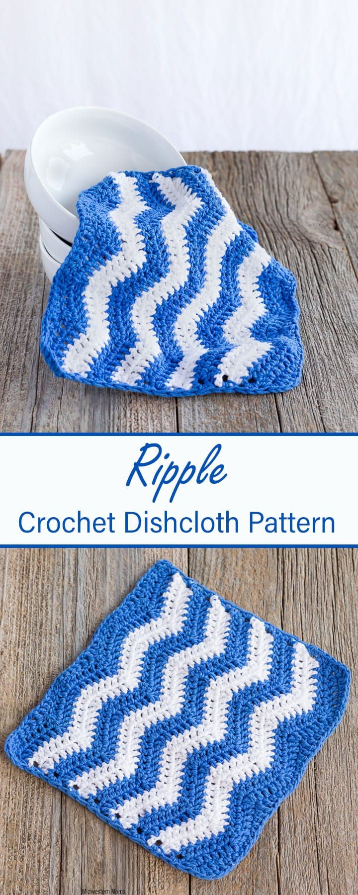 Crochet Dishcloth Pattern Ripple Crochet Dishcloth Pattern Crochet Patterns Crochet