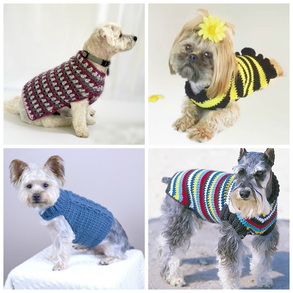 Crochet Dog Pattern 12 Crochet Dog Sweater Patterns For Your Fur Babies Cream Of The