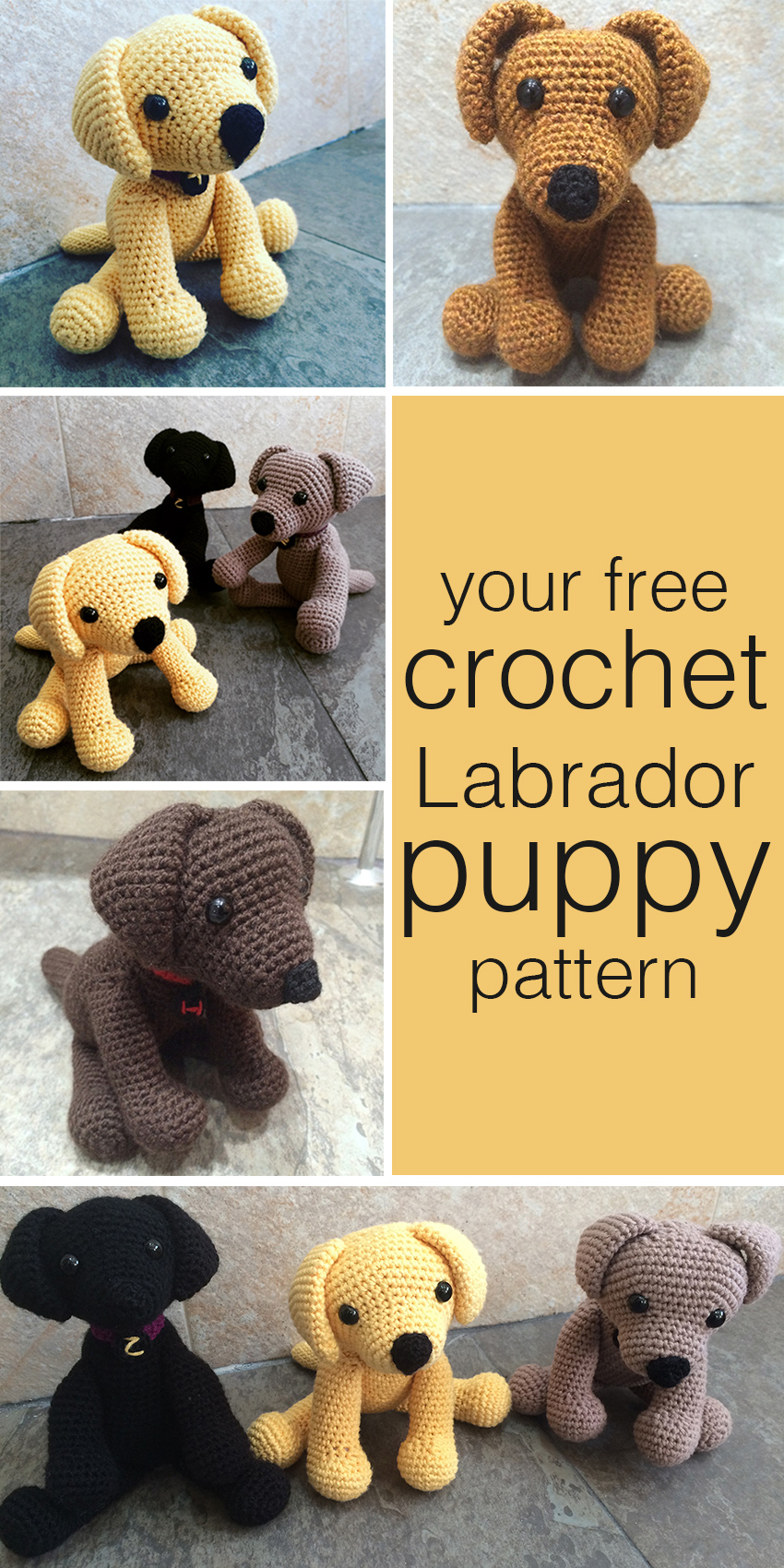 Crochet Dog Pattern Crochet Labrador How To Make Your Own Toy Dog The Labrador Site