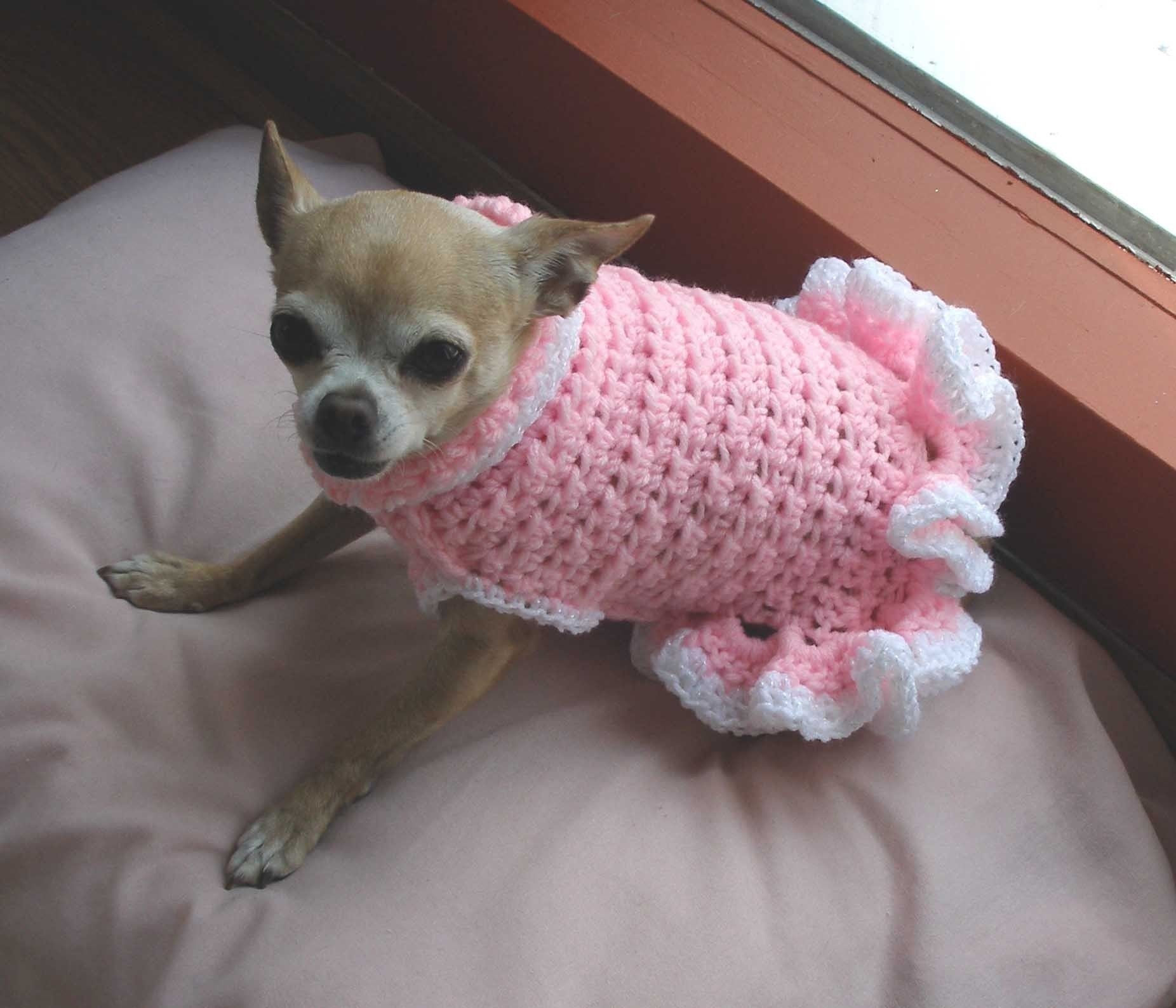 Crochet Dog Pattern Easy Dog Sweater Free Crochet Pattern Free Crochet Pets