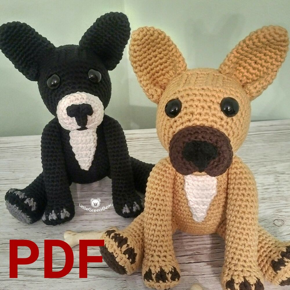 Crochet Dog Pattern Pdf Crochet Pattern Pdf French Bulldog Pattern Pdf Amigurumi Dog