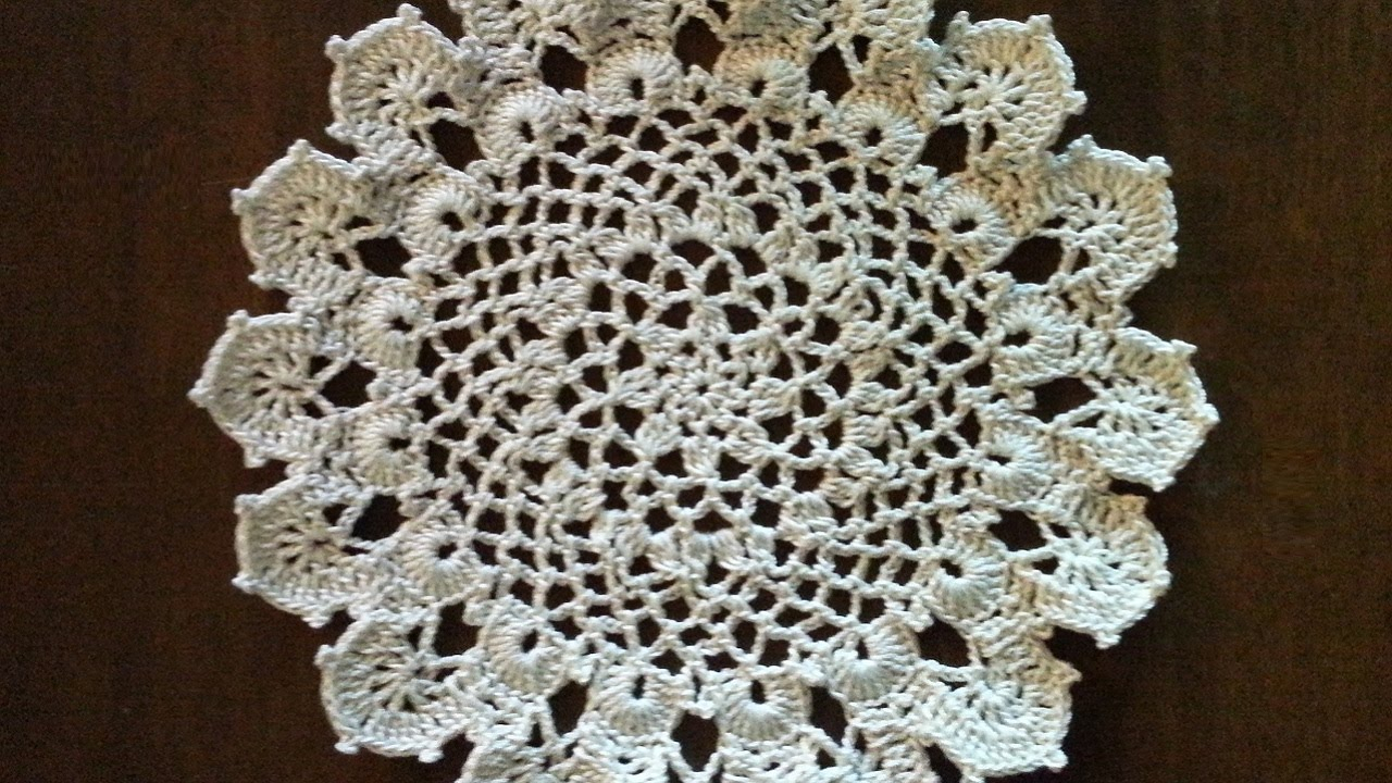 Crochet Doily Patterns Crochet Doily Medium Size Doily Easy Pattern Youtube