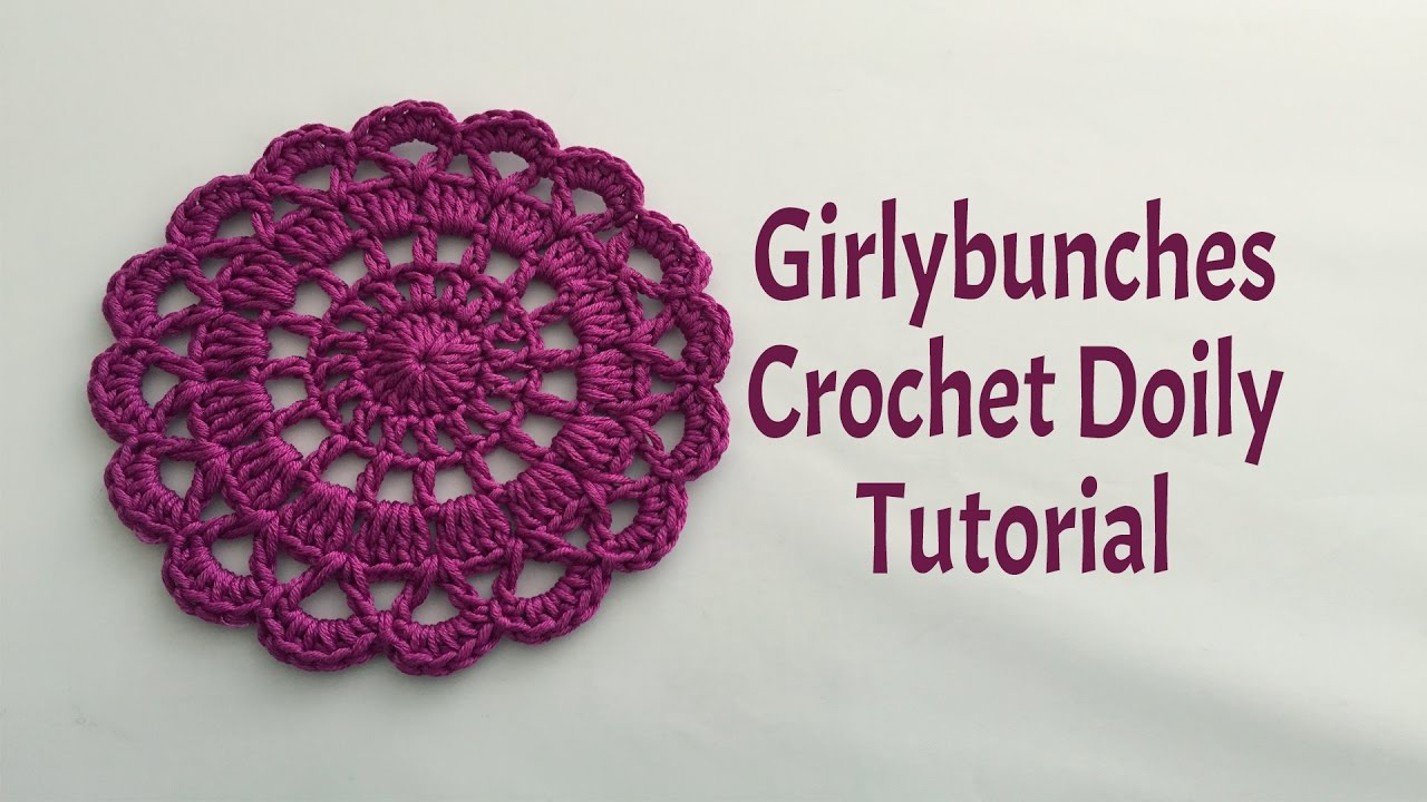 Crochet Doily Patterns Easy Crochet Doily Tutorial Girlybunches Youtube