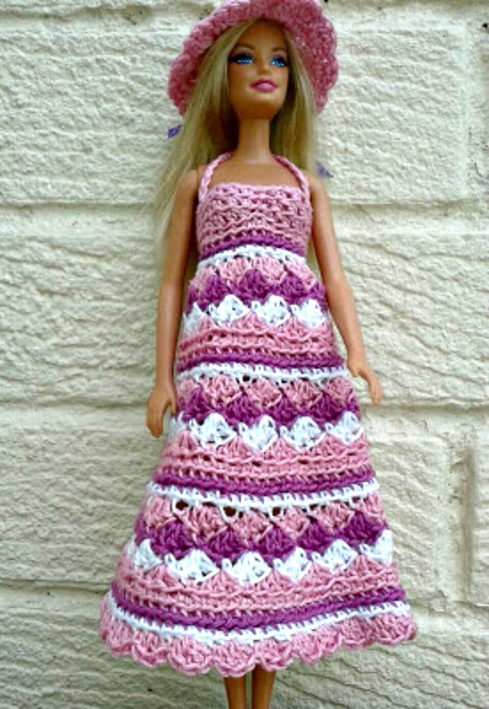 Crochet Doll Dress Patterns For Barbies 20 Free Crochet Barbie Clothes Pattern Diy Crafts