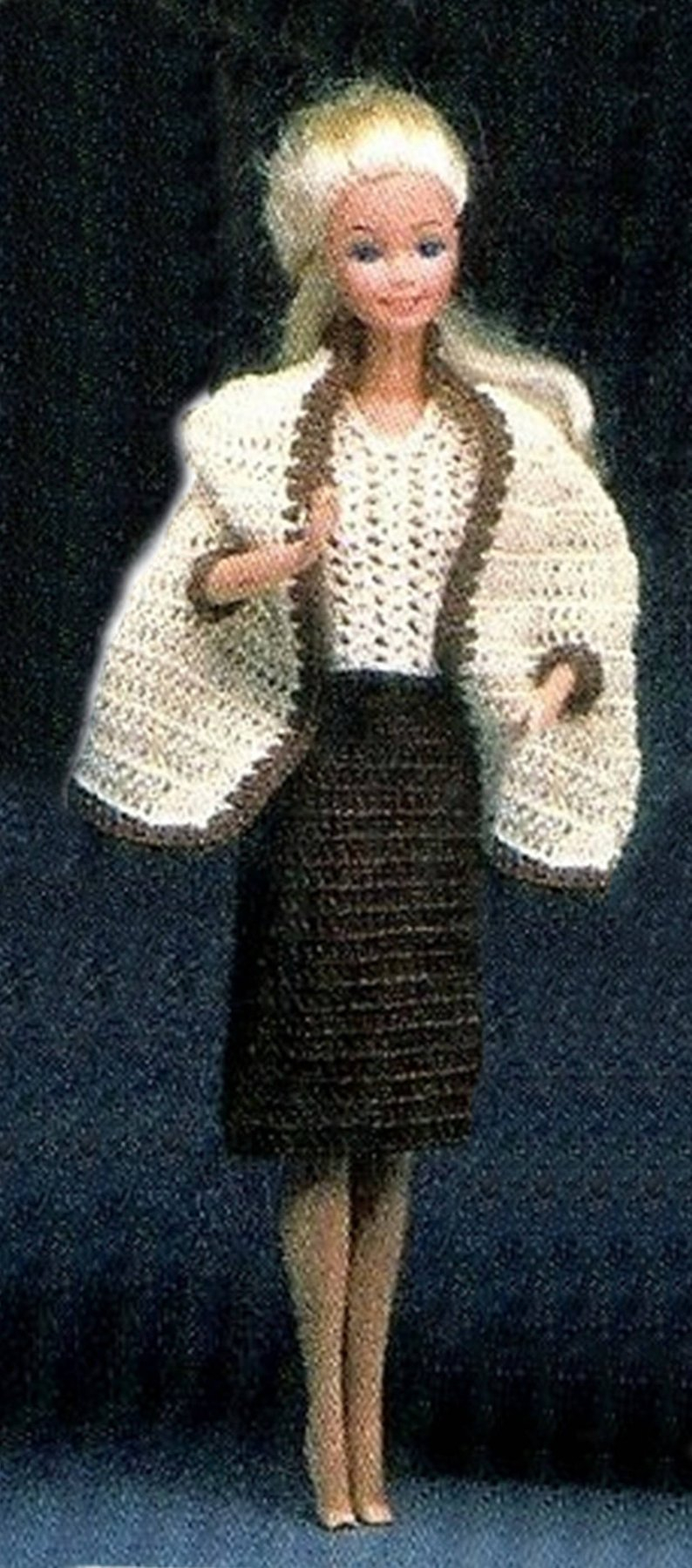 Crochet Doll Dress Patterns For Barbies Barbie Crochet Doll Clothes Barbie Dress Pattern Barbie Etsy