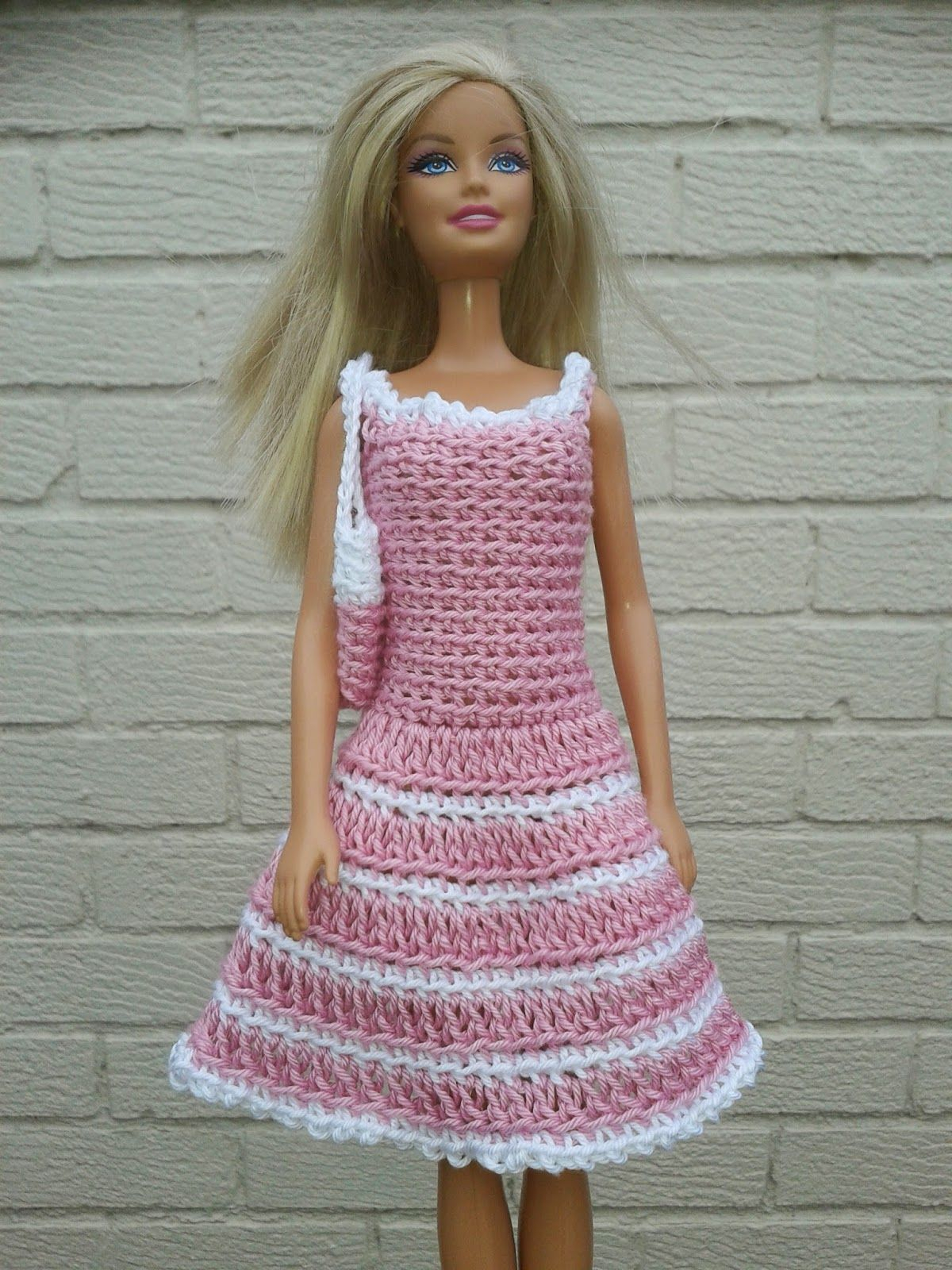 Crochet Doll Dress Patterns For Barbies Pretty Crocheted Dresses And Skirts For Summer Crochet Barbie