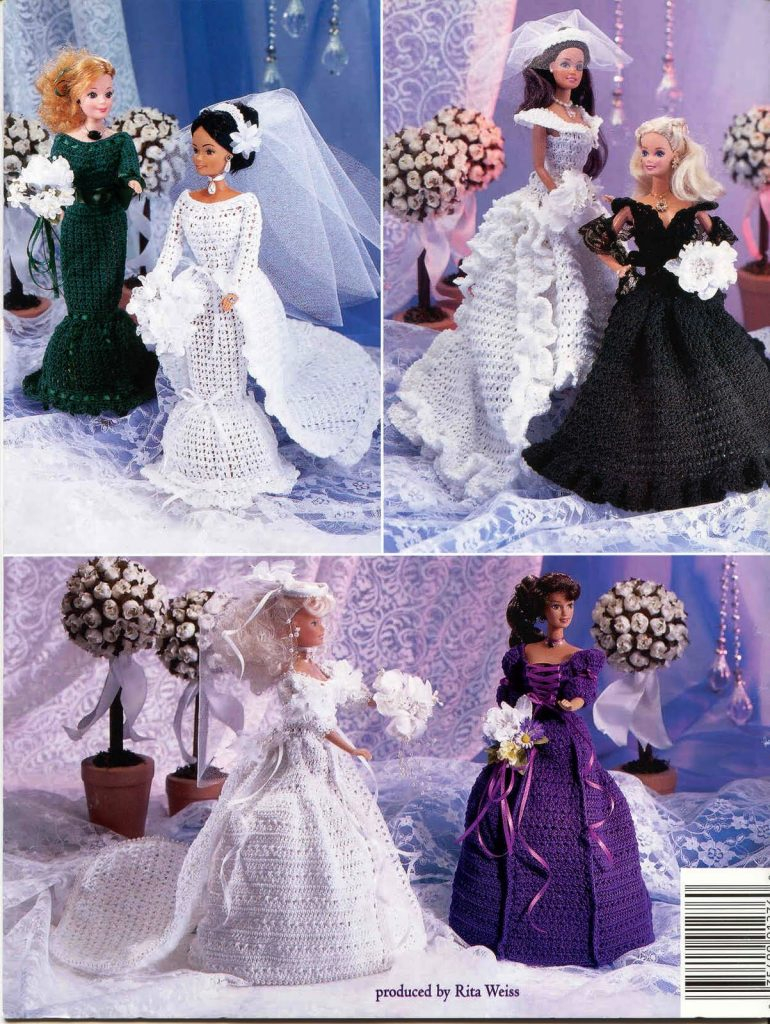 Crochet Doll Dress Patterns For Barbies Wedding Day Fashion Doll And Barbie Crochet Dress Patterns