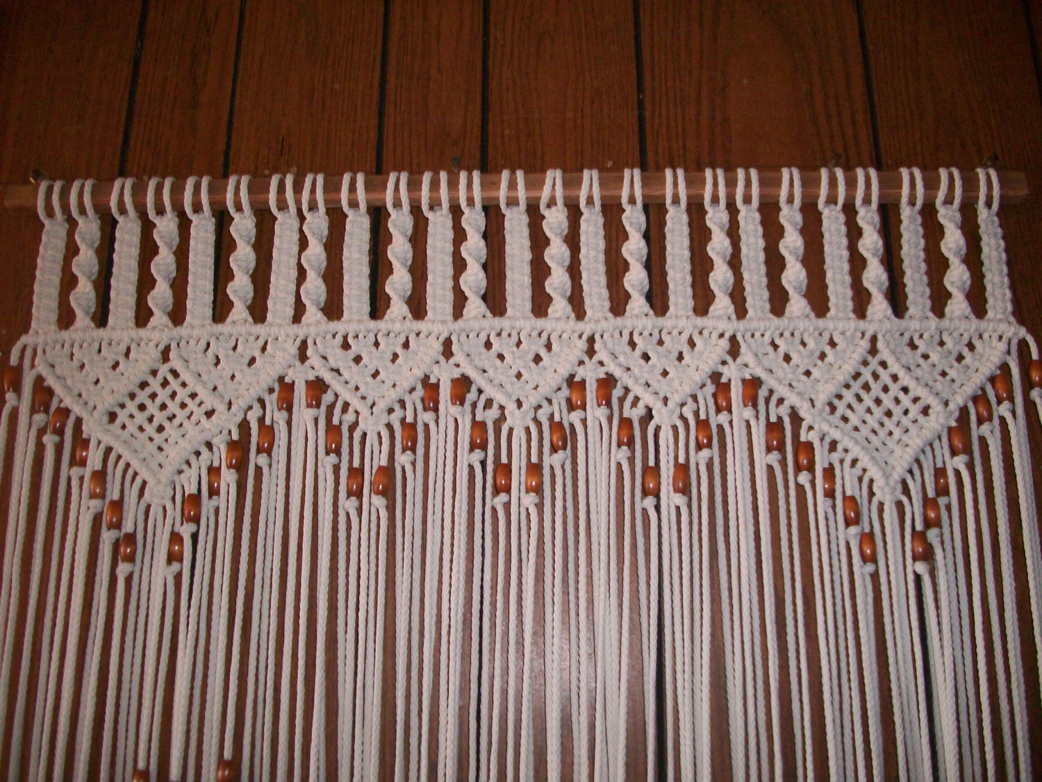 Crochet Door Curtain Pattern Curtain Macrame Bead Fringed Door Craftflaire Tierra Este 47895