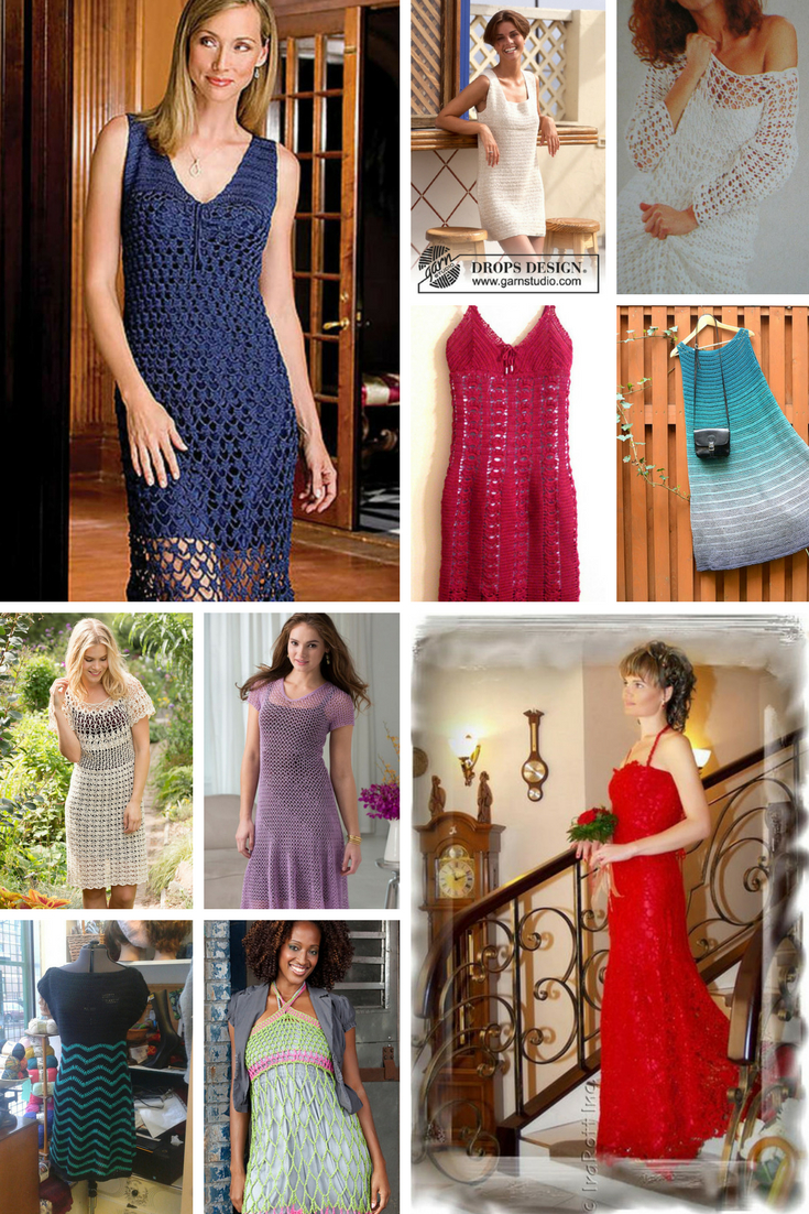 Crochet Dress Pattern Free 10 Beautiful Crochet Dresses For Women Free Patterns Knit And