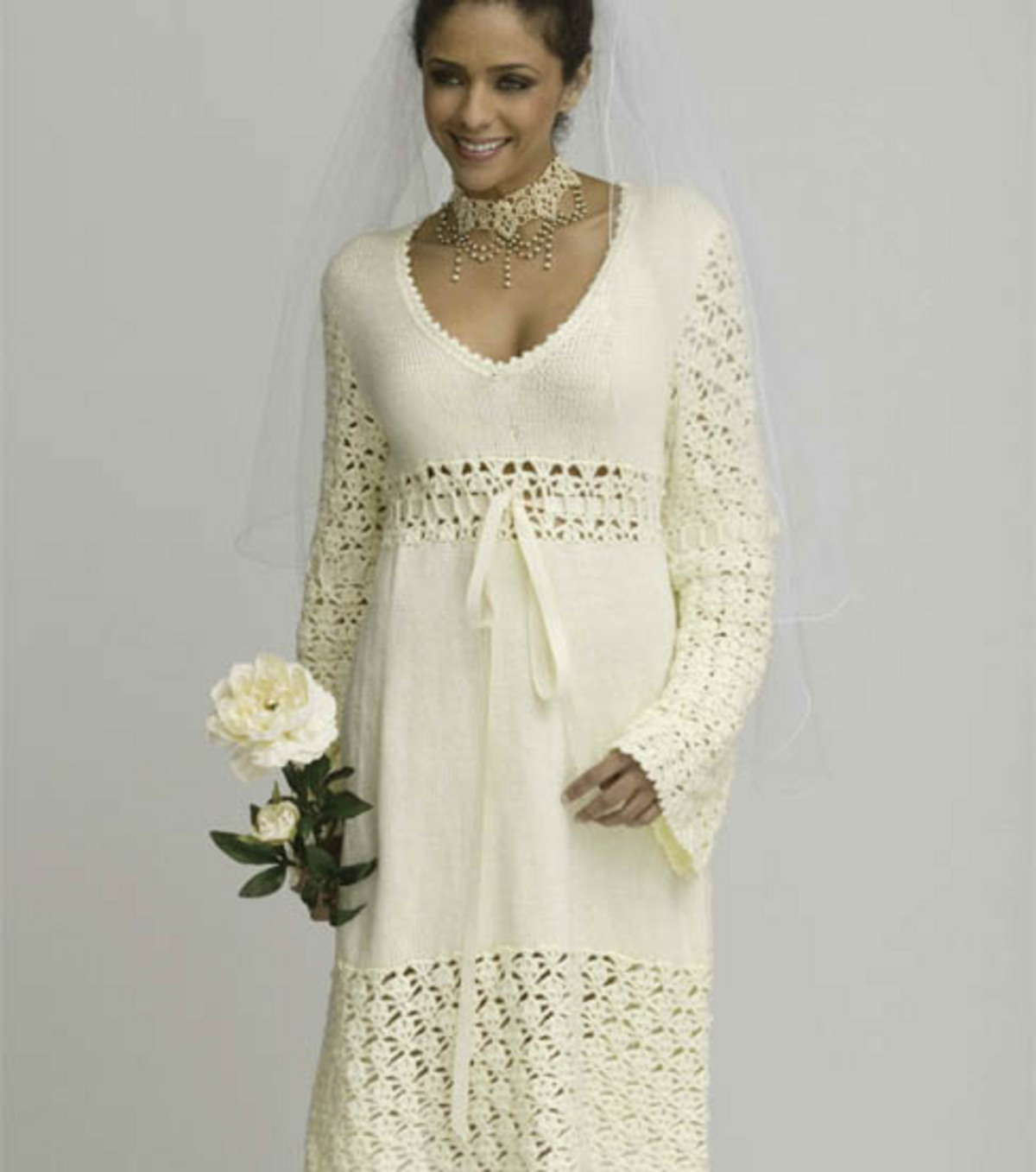 Crochet Dress Pattern Free Crochet Wedding Dress Patterns And Wedding Accessories To Crochet