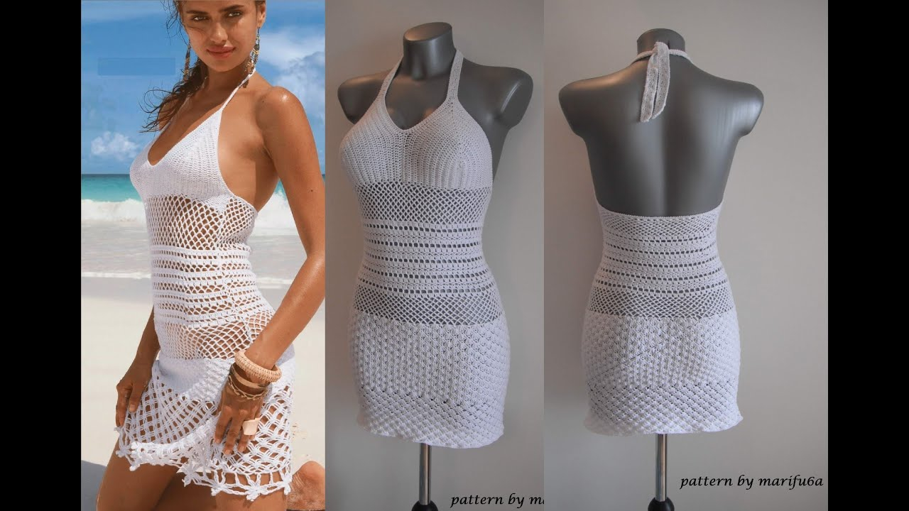 Crochet Dress Pattern Free How To Crochet Summer Dress Free Stitch Pattern Tutorial Marifu6a