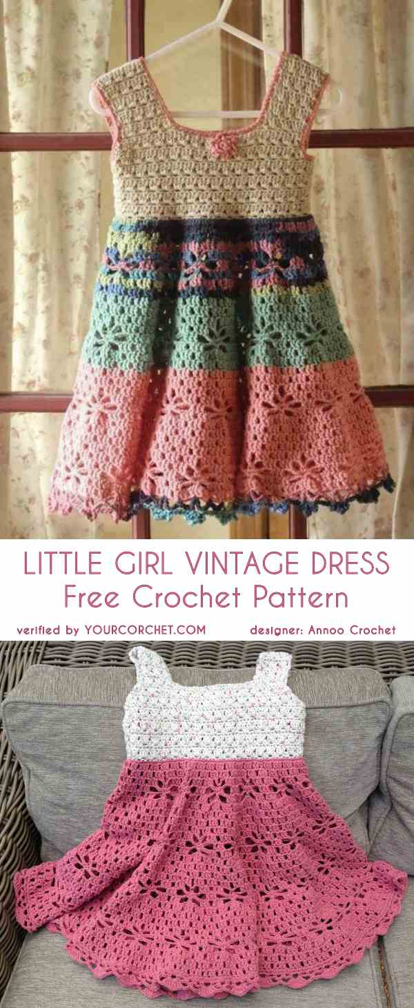 Crochet Dress Pattern Free Little Girl Vintage Dress Free Crochet Pattern Your Crochet