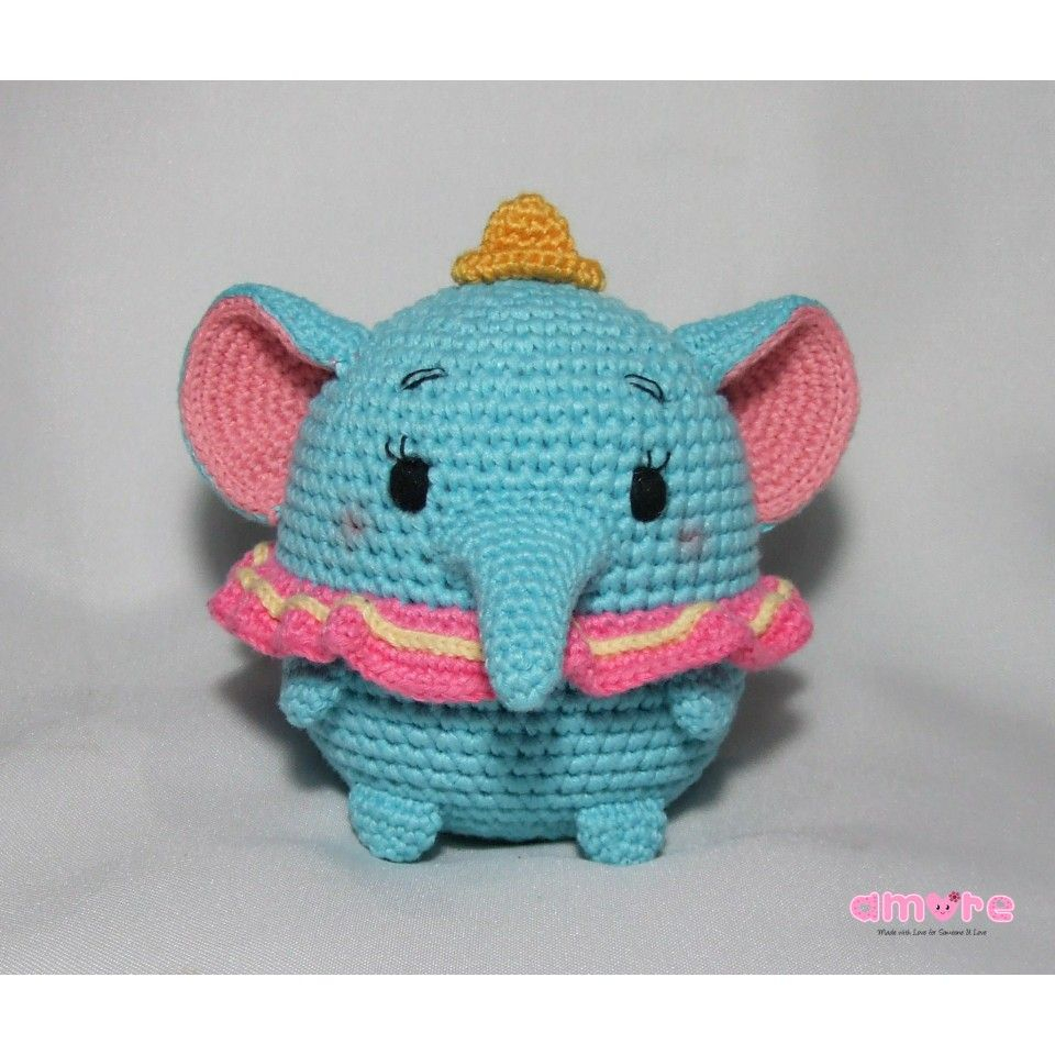 Crochet Dumbo Pattern Amigurumi Tsum Tsum Ufufy Dumbo Amigurumi Pinterest