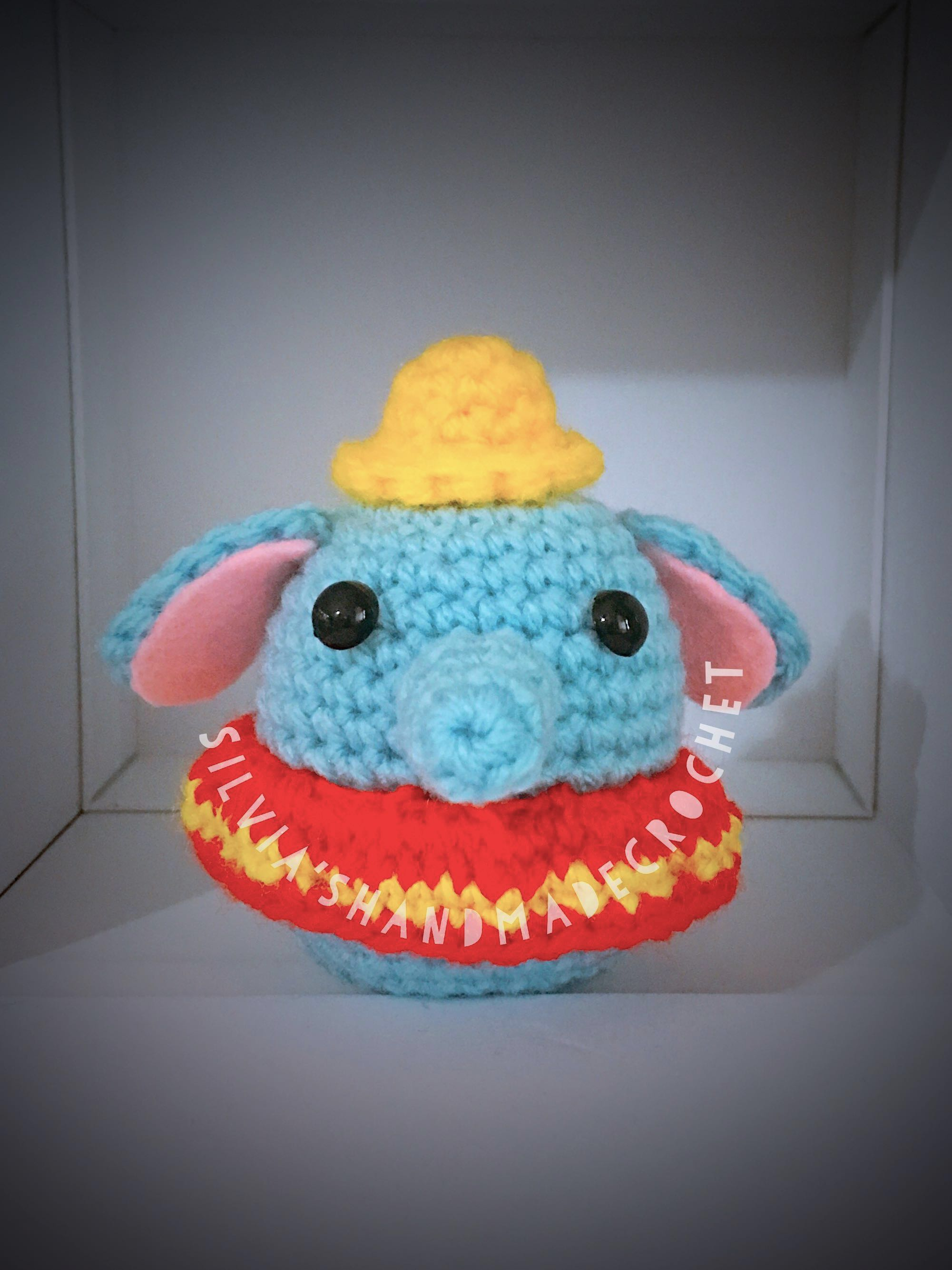 Crochet Dumbo Pattern Crochet Tsum Tsum Disney Dumbo Design Craft Handmade Craft On
