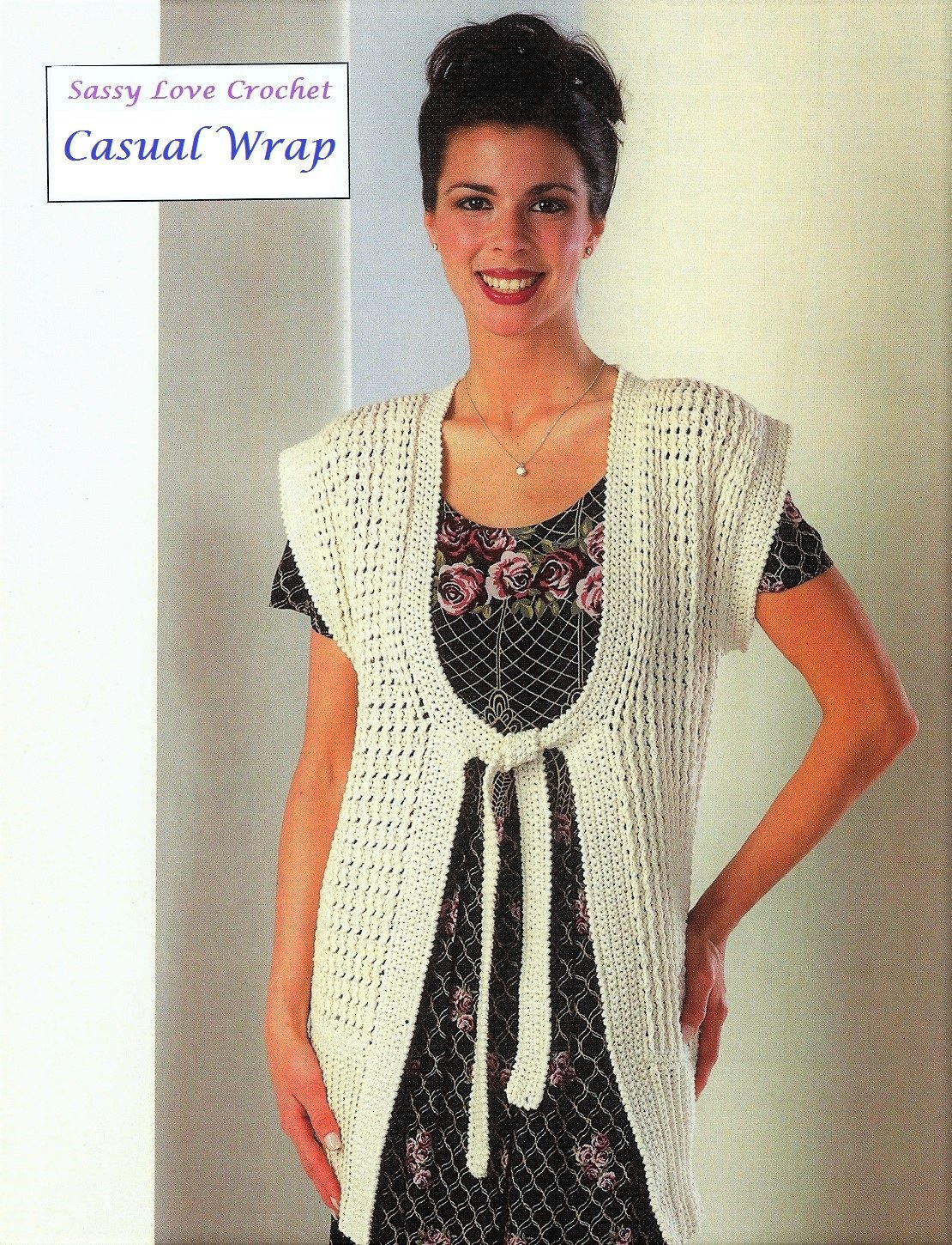 Crochet Duster Pattern Crochet Wrap Vest Pattern Duster Style Womens Crochet Etsy