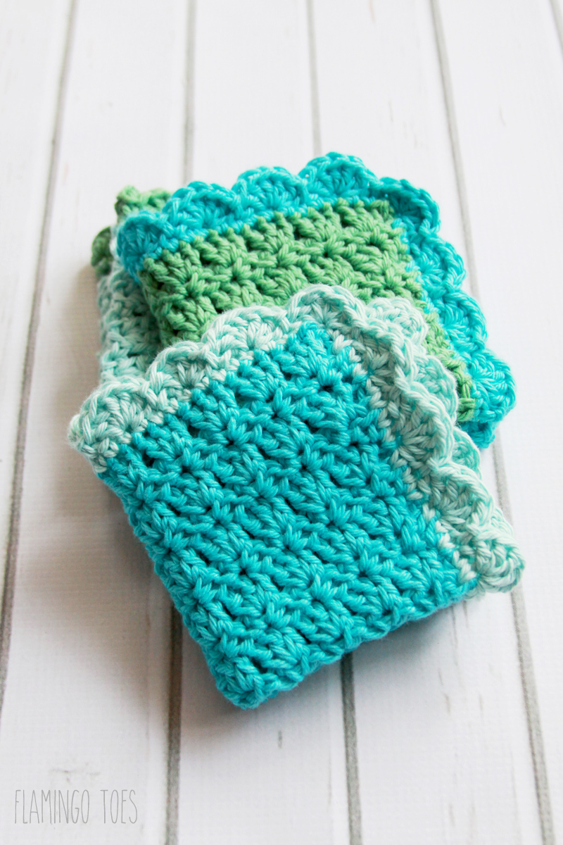Crochet Face Washer Pattern Easy Crochet Dish Cloth Pattern