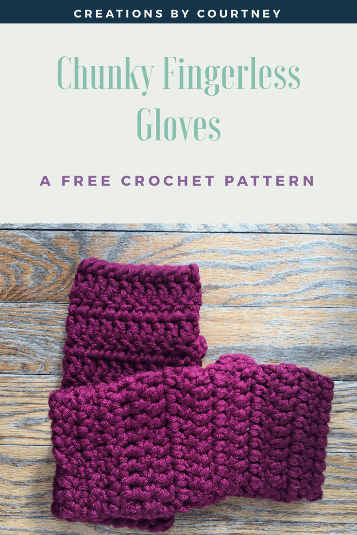Crochet Fingerless Gloves Pattern Free Crochet Pattern Chunky Fingerless Gloves Grab 94 Yards Of