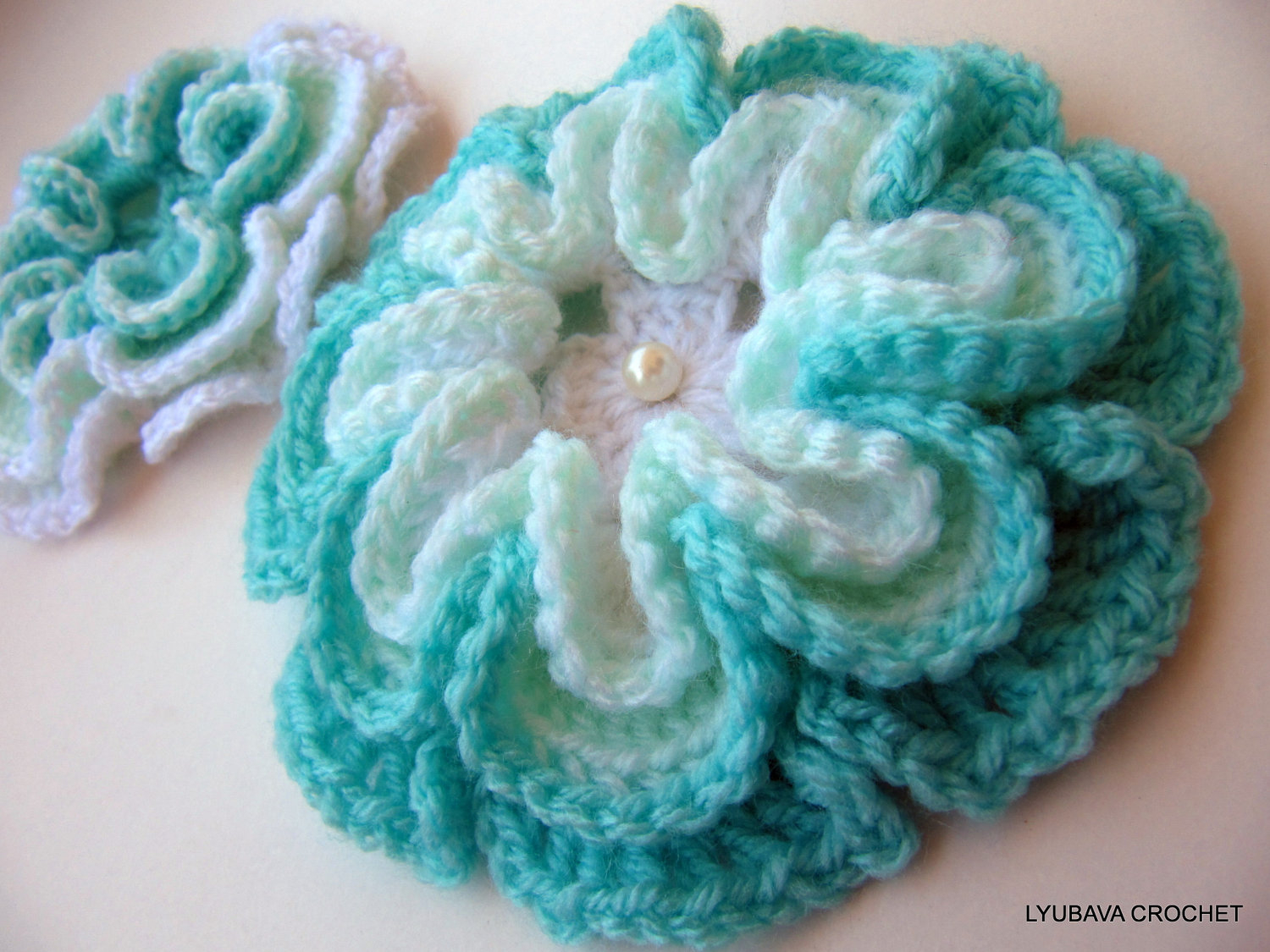 Crochet Flowers Pattern Crochet Flower Pattern 3d Flower 8 Petals Diy Crochet Etsy
