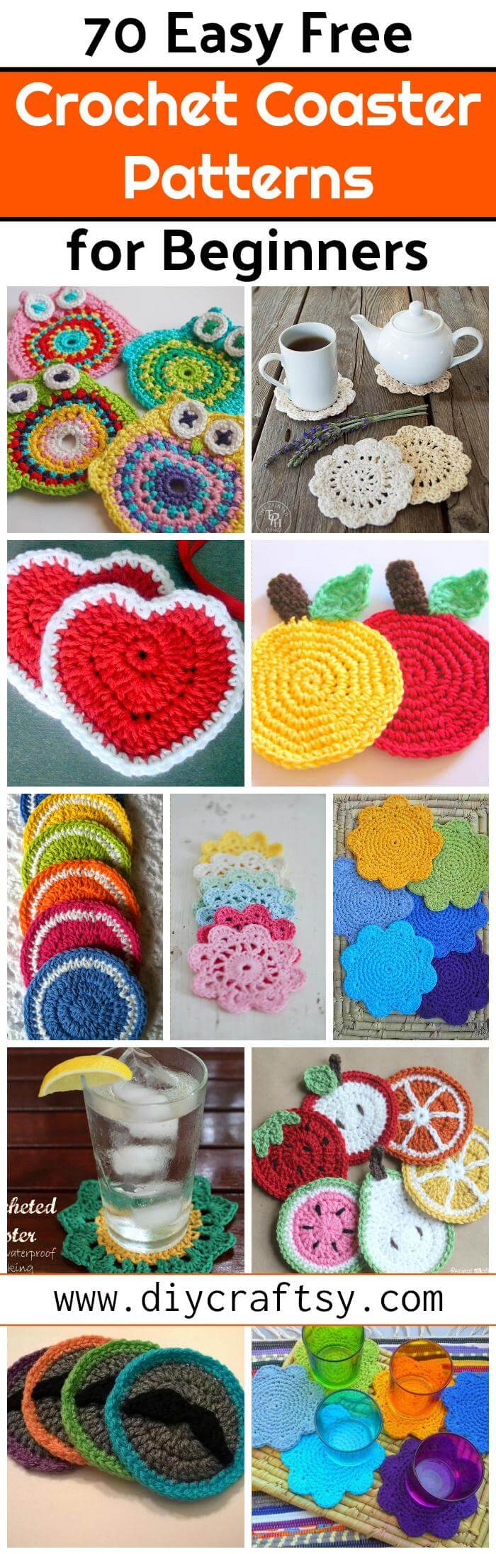 Crochet For Beginners Patterns Free 70 Easy Free Crochet Coaster Patterns For Beginners Diy Crafts