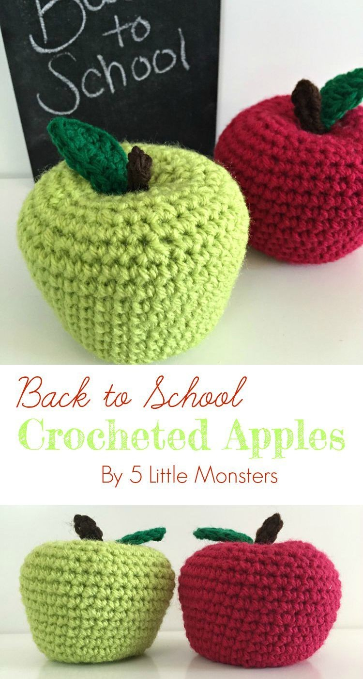 Crochet Fruit Basket Pattern Crochet Fruit Basket Pattern Luxury Back To School Crocheted Apples