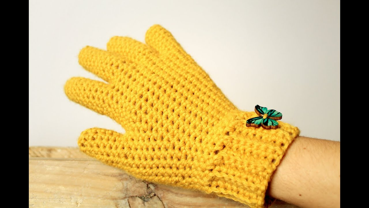 Crochet Gloves Pattern With Fingers How To Crochet Gloves With Fingers Crochet Lovers Youtube