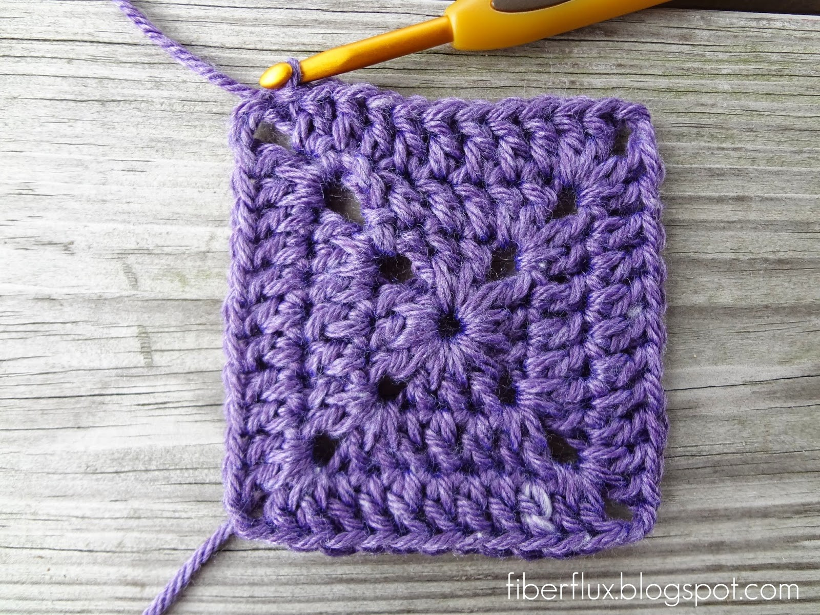 Crochet Granny Square Pattern Fiber Flux How To Crochet A Solid Granny Square