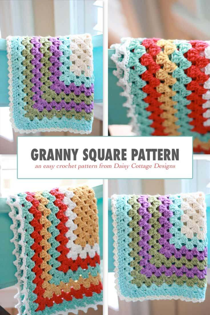 Crochet Granny Square Pattern Granny Square Pattern A Free Crochet Pattern