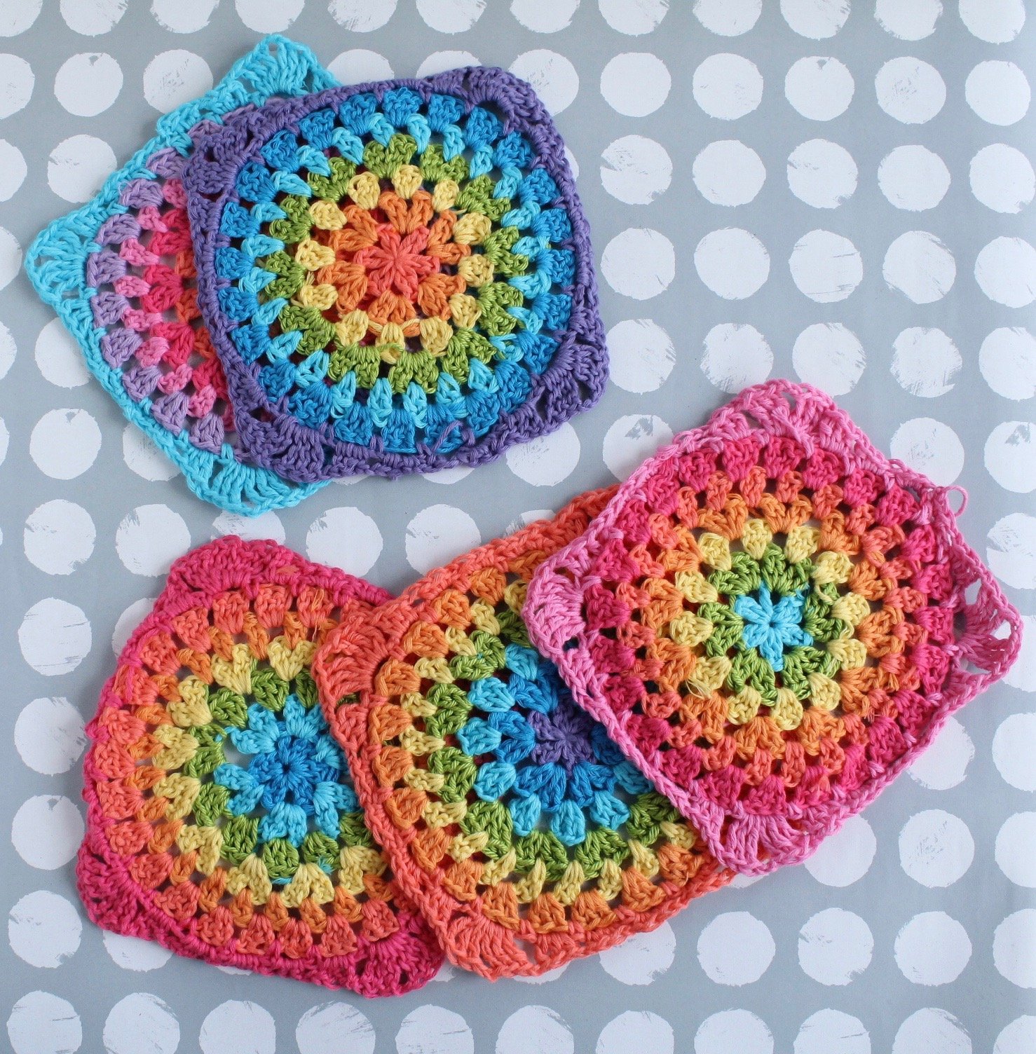 Crochet Granny Square Pattern Rainbow Granny Square Tutorial For Beginners And Intermediate