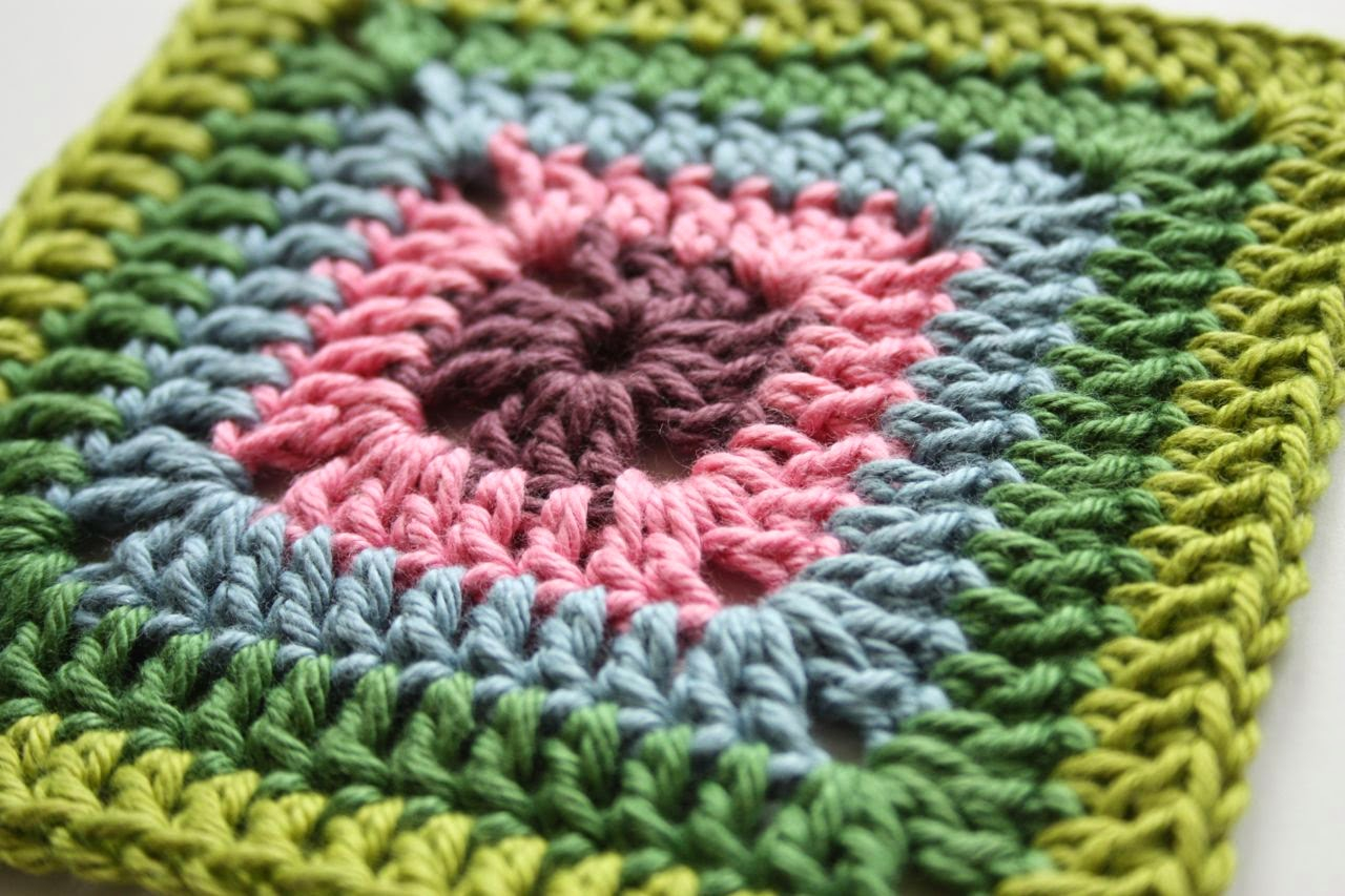 Crochet Granny Square Pattern Solid Granny Square