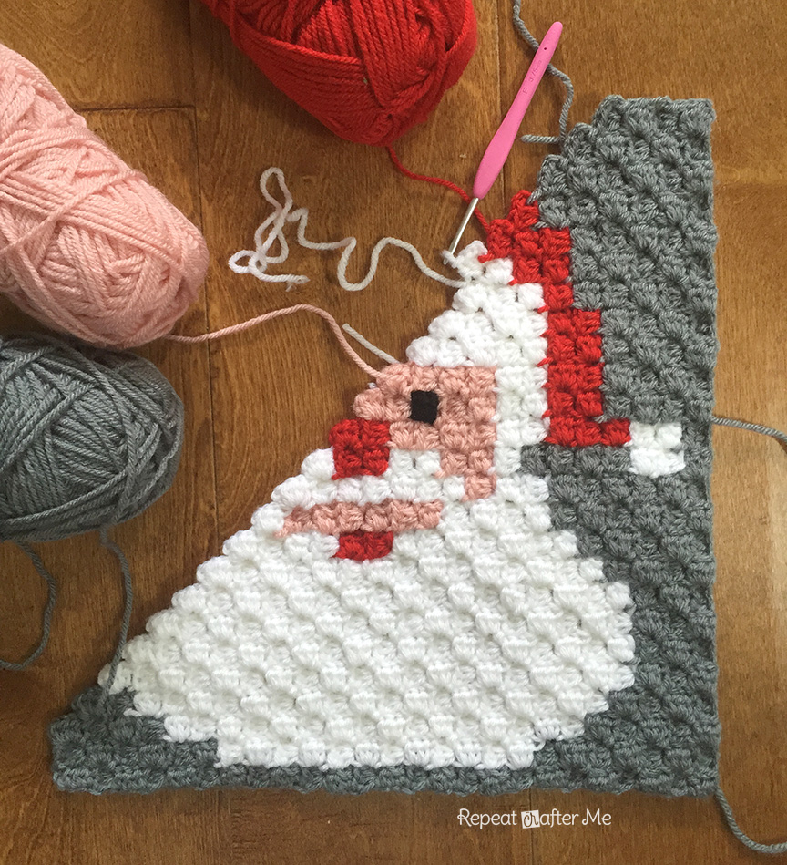 Crochet Graph Patterns Crochet Santa Pixel Square Repeat Crafter Me