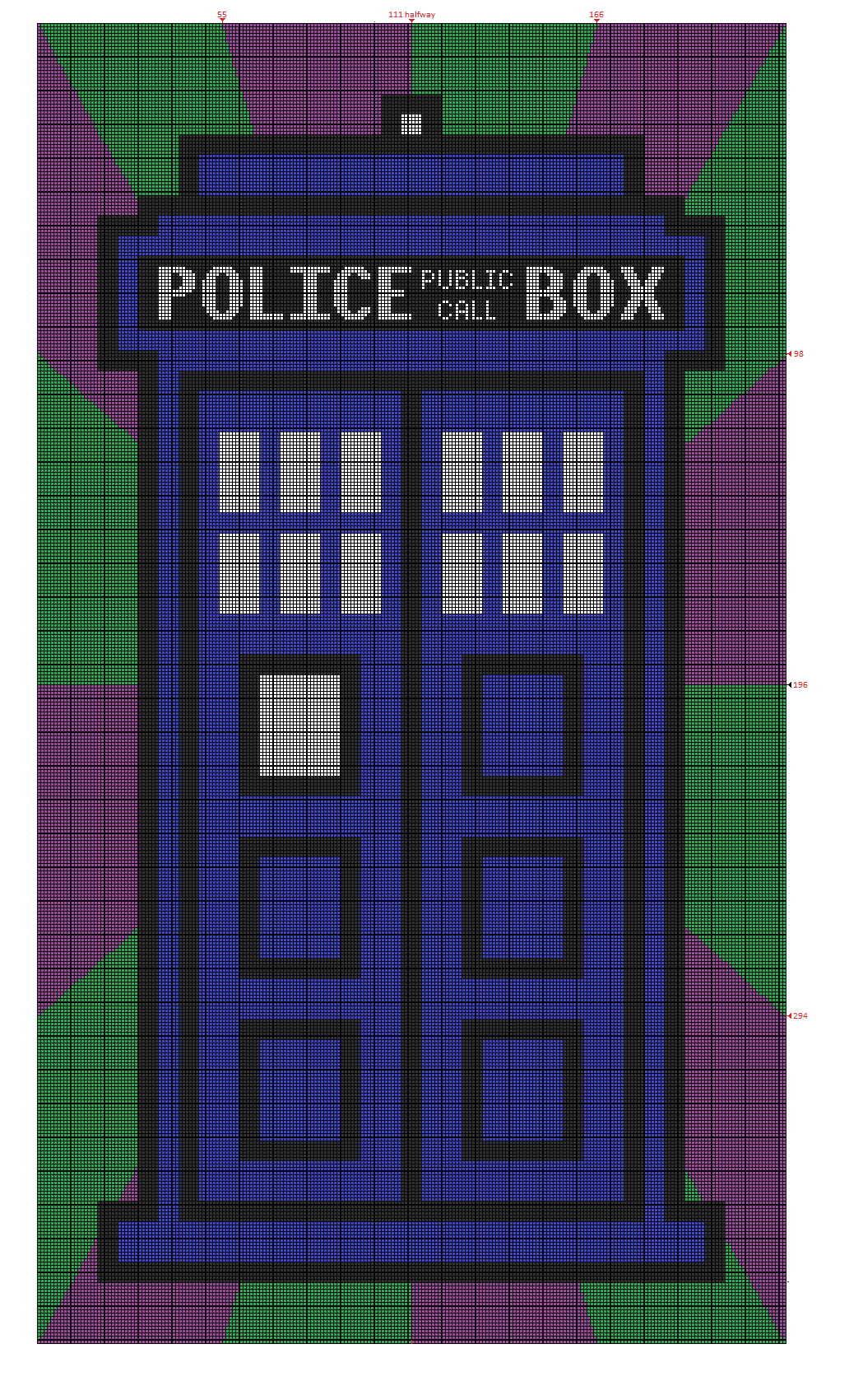 Crochet Graph Patterns Doctor Who Tardis Crochet Blanket Graph Pattern For Pipers New