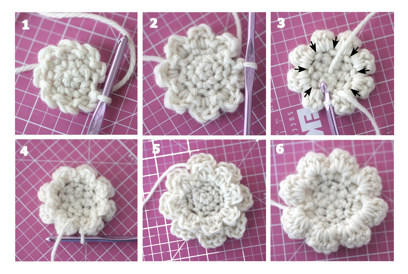 Crochet Hair Clip Patterns Free Crochet Hair Clips Repeat Crafter Me