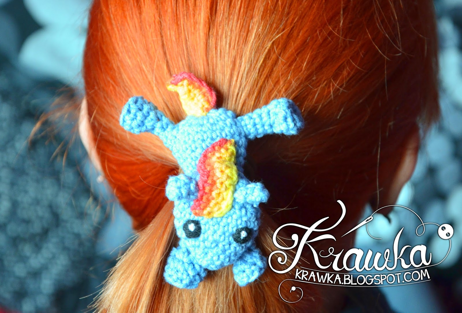 Crochet Hair Clip Patterns Free Krawka My Little Pony Crochet Hair Clip Free Pattern