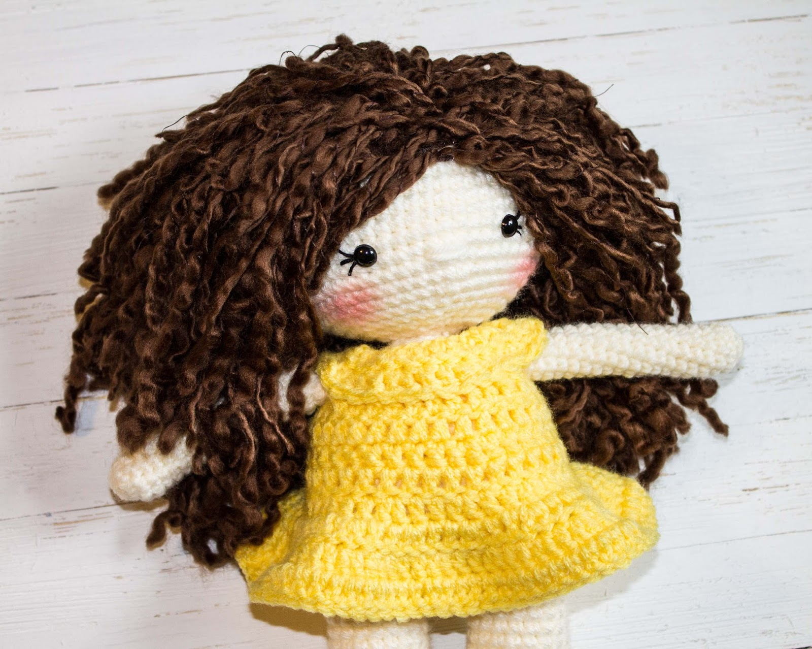 Crochet Hair Patterns How To Attach Hair To A Crochet Doll Thefriendlyredfox