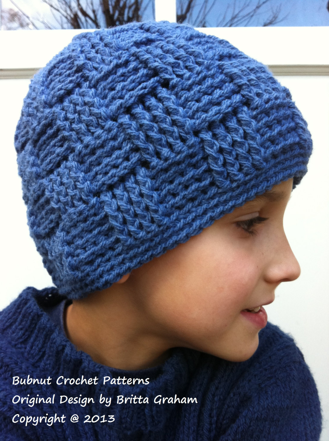 Crochet Hat Patterns For Men Boys Crochet Hat Pattern No124 Basket Weave Ba Toddler Etsy