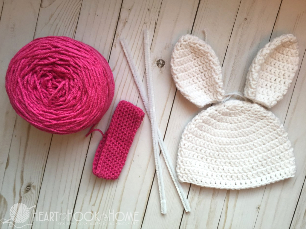 Crochet Hat With Ears Pattern Bunny Beanie With Ears Free Crochet Pattern For Easter