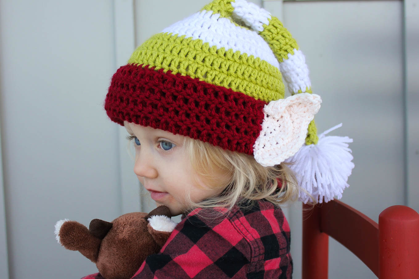 Crochet Hat With Ears Pattern Free Crochet Elf Hat Pattern With Ears 7 Make Do Crew