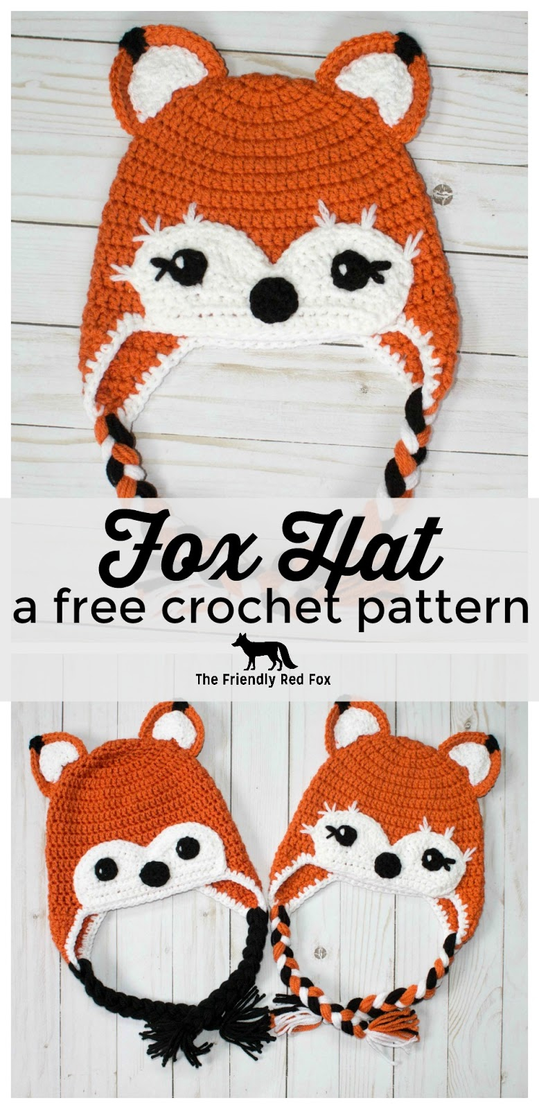 Crochet Hat With Ears Pattern Free Crochet Hat Friendly Fox Thefriendlyredfox