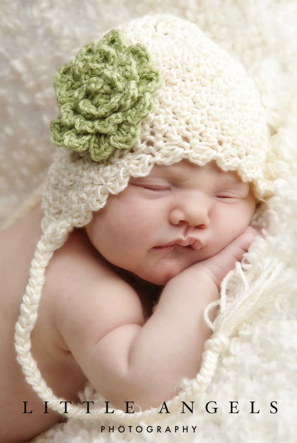 Crochet Hat With Ears Pattern Soft Shells Crochet Hat And Diaper Cover Pattern Includes Flower