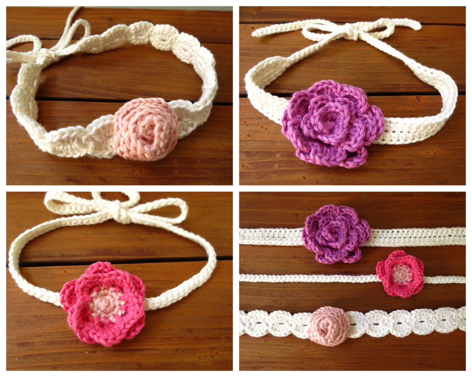Crochet Headband With Flower Pattern Crochet Flower Headband Pattern
