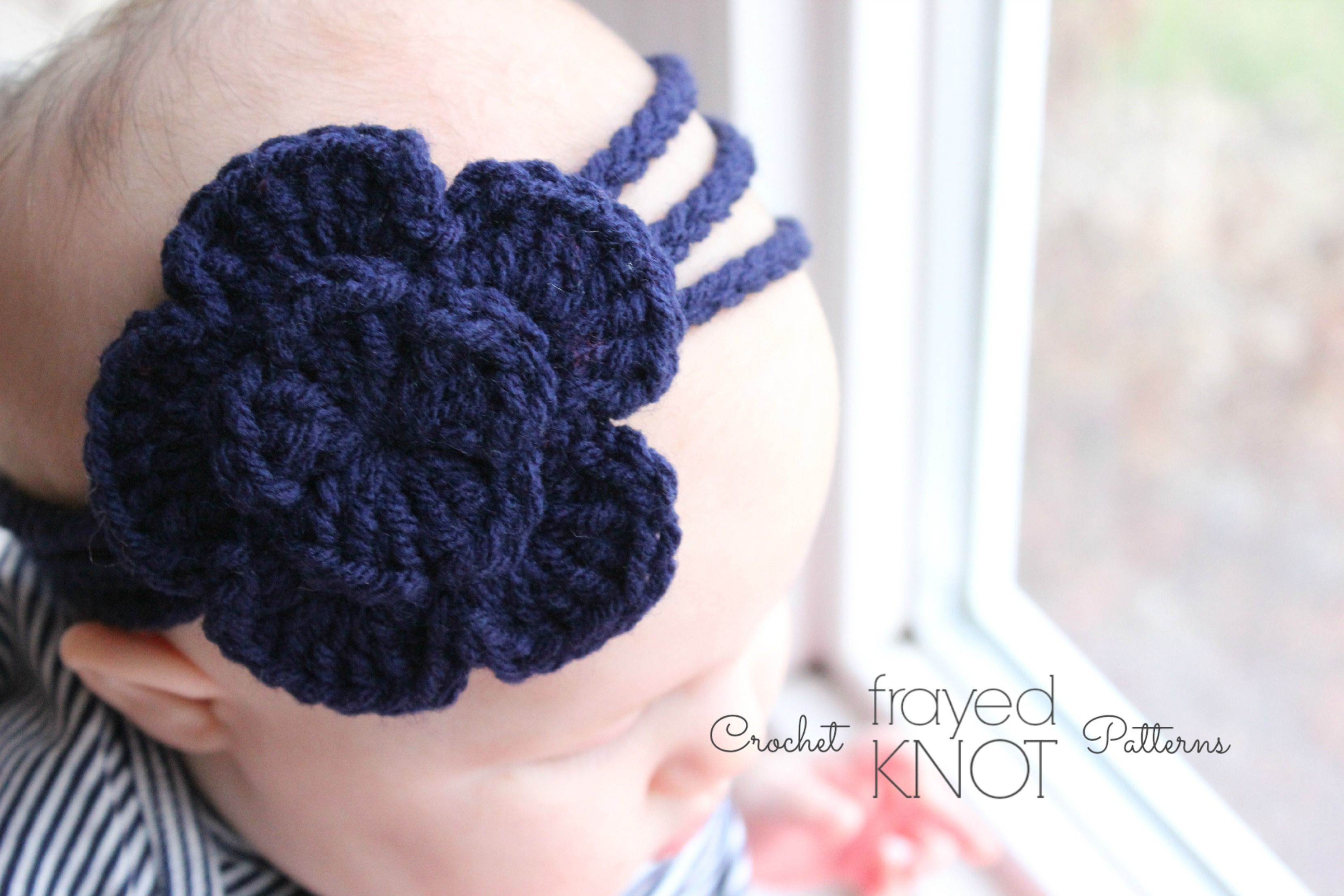 Crochet Headband With Flower Pattern New Free Pattern From Frayed Knot The 3 Strand Flower Headband