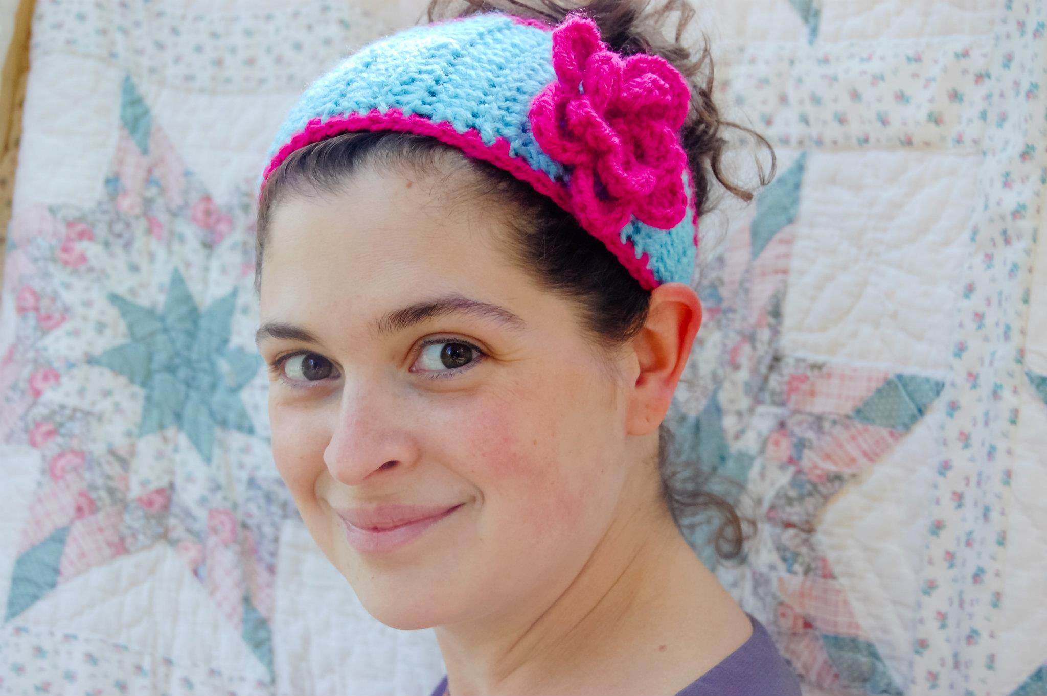 Crochet Headband With Flower Pattern Tapered Flower Headband A Free Crochet Pattern Alaska Knit Nat