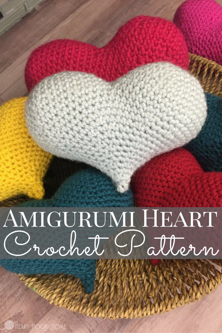 Crochet Heart Pattern Amigurumi Love Heart Free Crochet Pattern