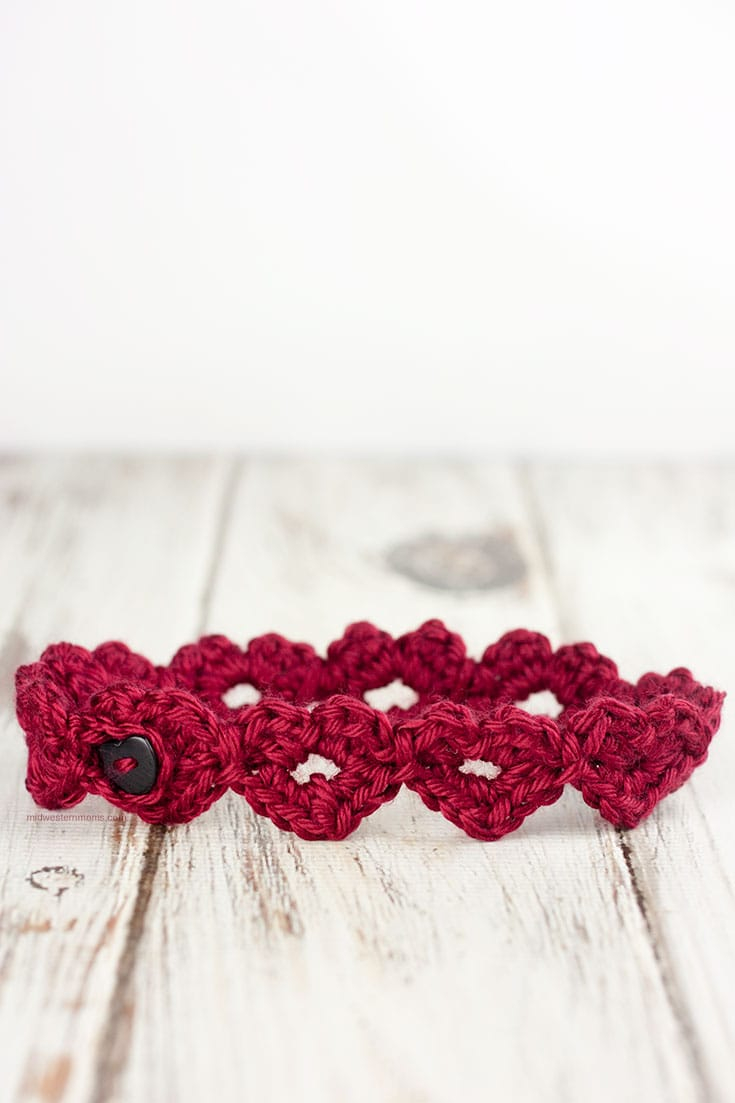 Crochet Heart Pattern Beautiful Crochet Heart Headband Pattern
