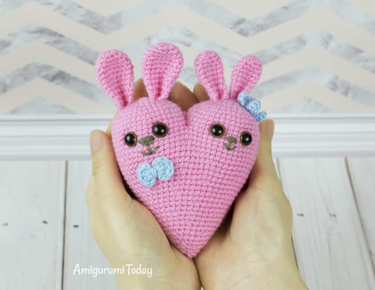 Crochet Heart Pattern Bunny Heart Amigurumi Pattern Amigurumi Today