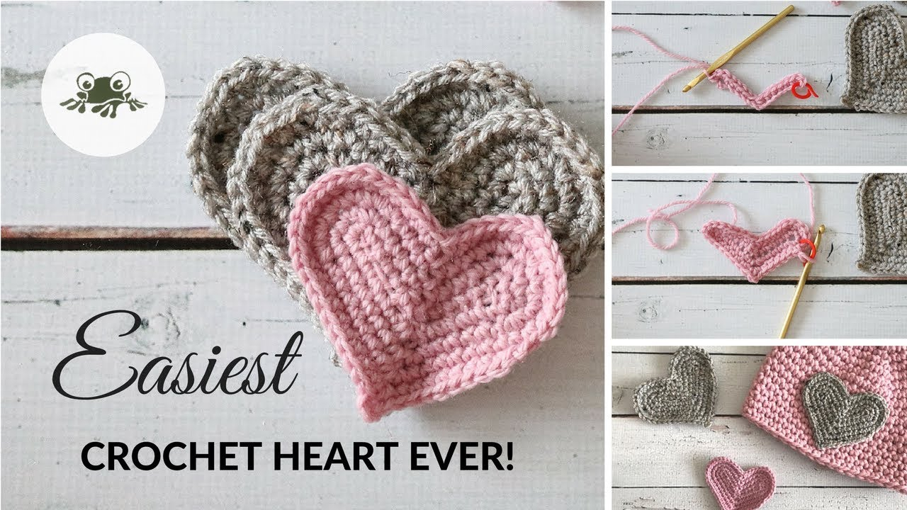 Crochet Heart Pattern Super Easy Crochet Heart Tutorial Youtube
