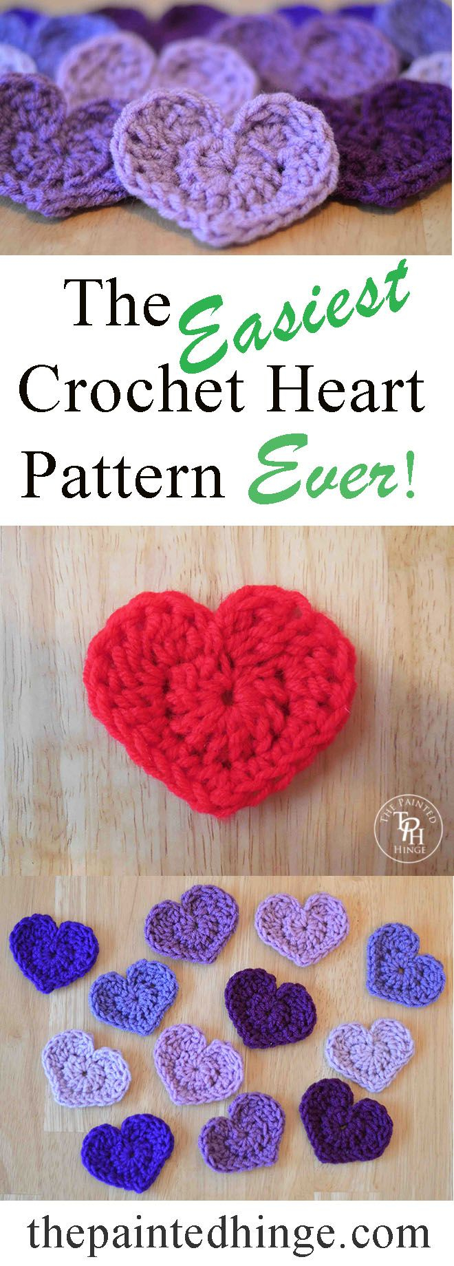 Crochet Heart Pattern The Easiest Heart Crochet Pattern Ever Crochet Ideas And