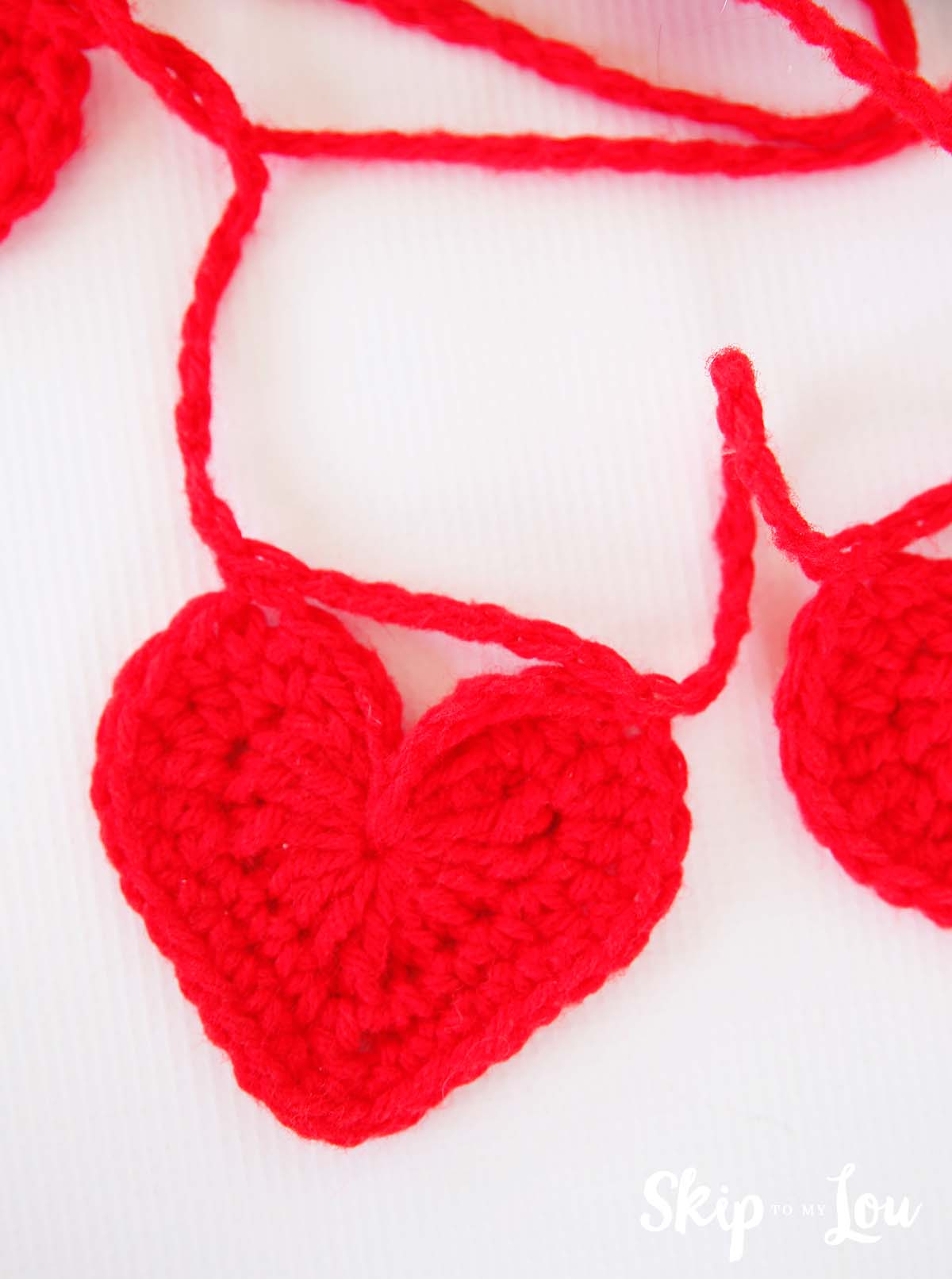 Crochet Heart Patterns Easy Crochet Heart Garland Pattern Skip To My Lou