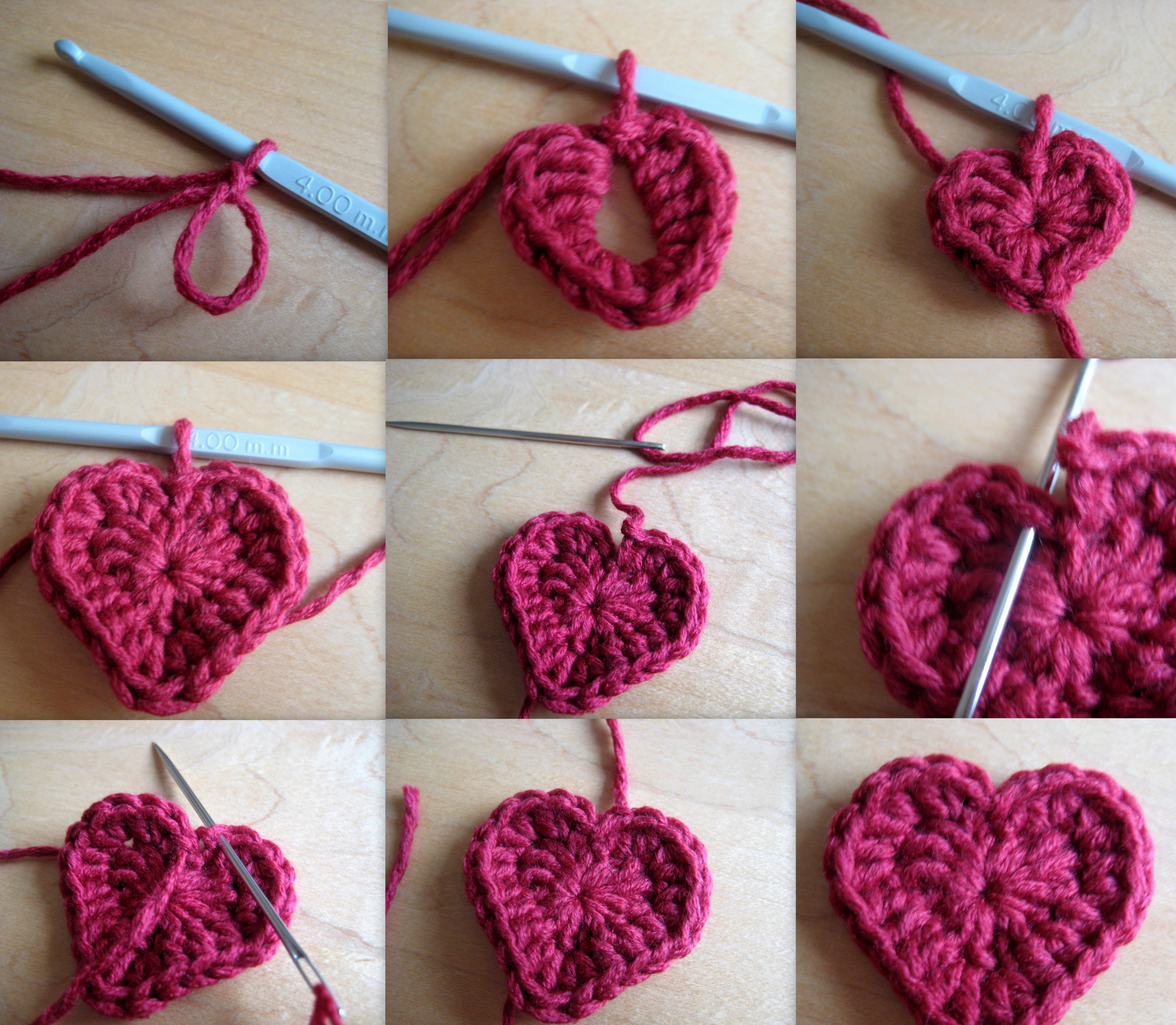 Crochet Heart Patterns Heart Motif Make My Day Creative