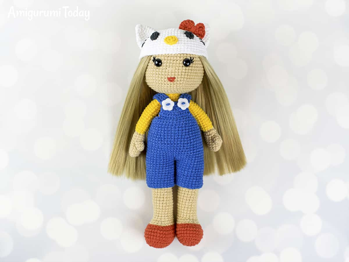 Crochet Hello Kitty Bow Pattern Crochet Doll In Hello Kitty Costume Amigurumi Today